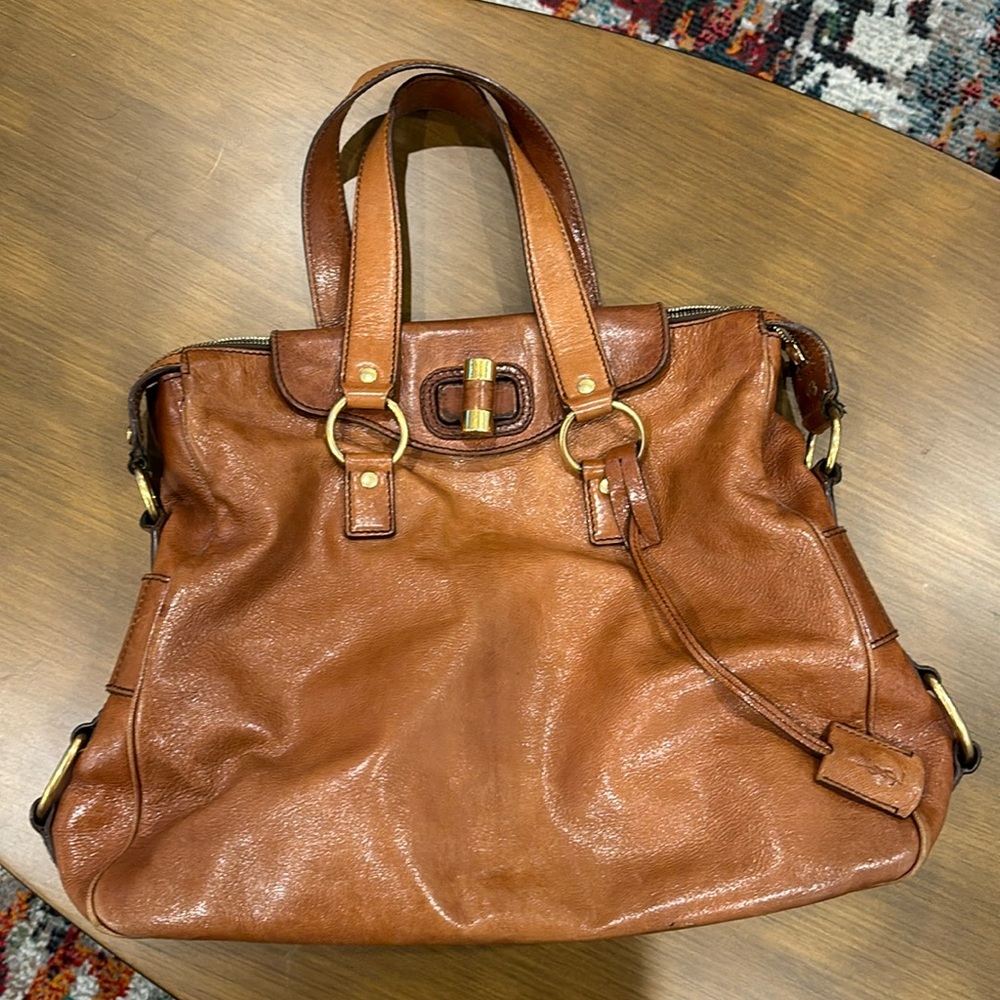 YSL Leather Crossbody w/ handles
